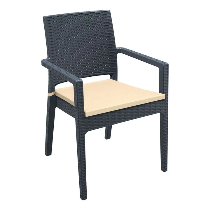 Siesta Ibiza Arm Chair (Available in Chocolate, White & Anthracite)