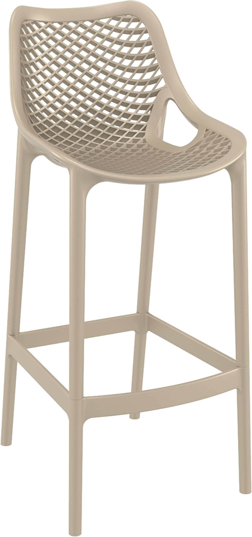 Siesta Air Bar Stool 75cm - Bar Height (Available in Black, White, Taupe, Red, Green, Orange & Anthracite)