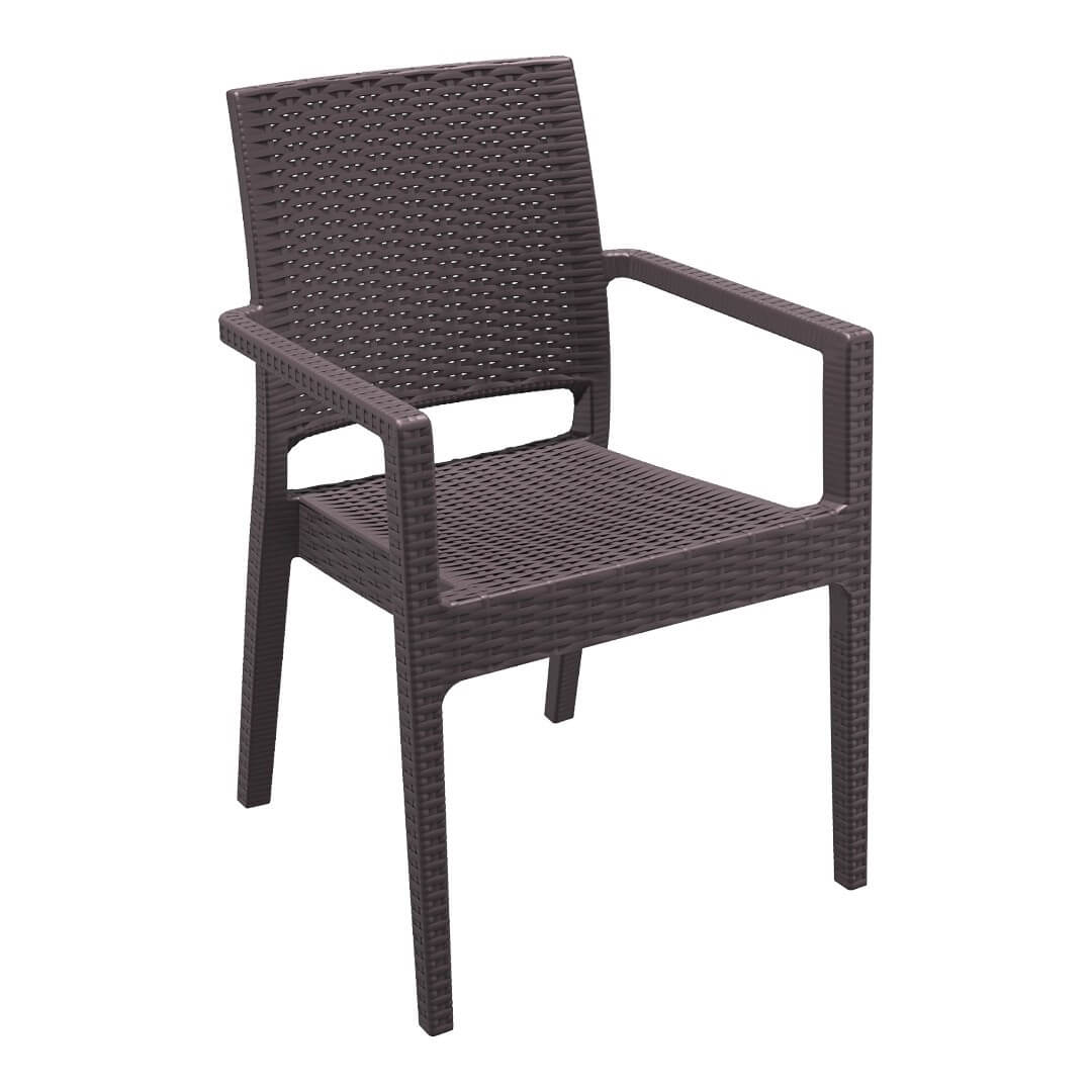 Siesta Ibiza Arm Chair (Available in Chocolate, White & Anthracite)