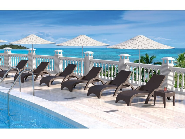 Fiji Sunlounger / Tequila Side Table 3 Pc Package