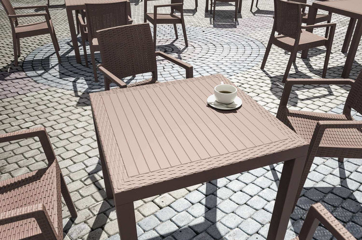 Siesta Orlando 80cm Square Table (Available in White, Chocolate & Anthracite)