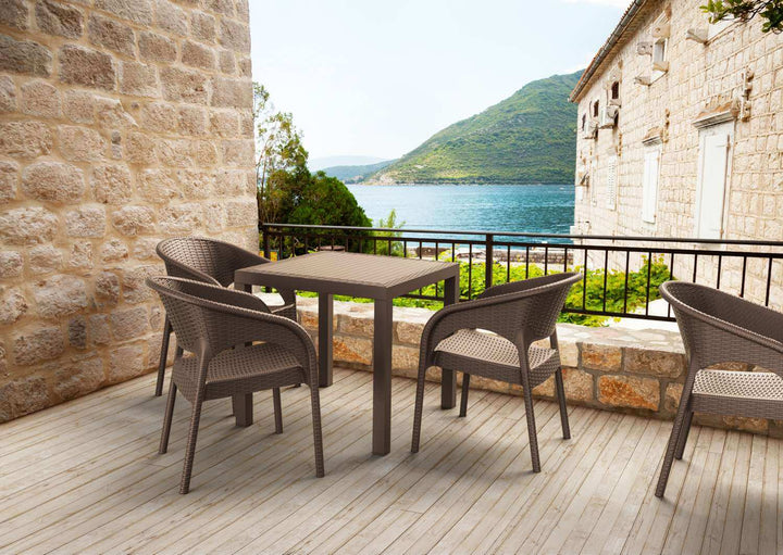 Siesta Orlando 80cm Square Table (Available in White, Chocolate & Anthracite)