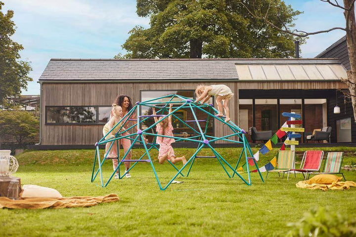 Plum Woodland Treehouse with Slide