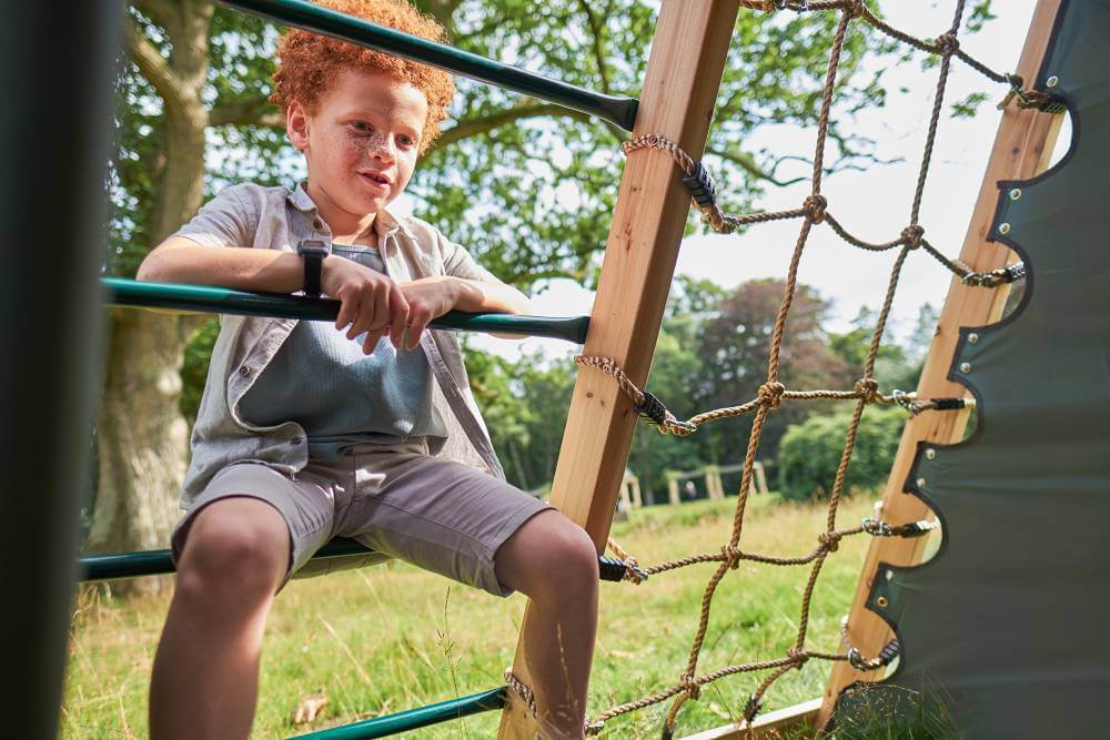 Plum Climbing Pyramid with Swings & Slide