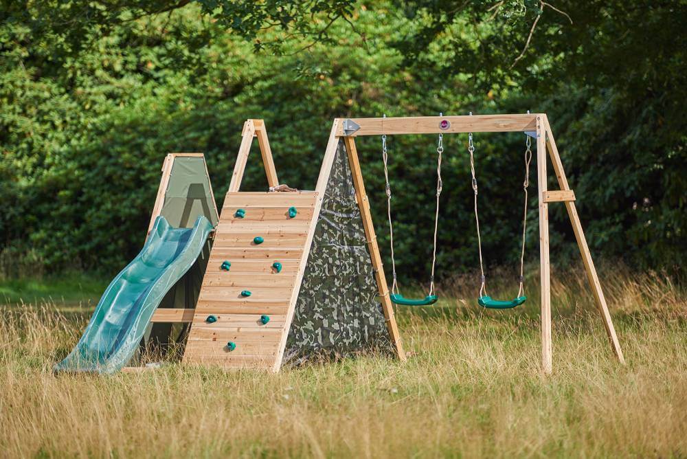 Plum Climbing Pyramid with Swings & Slide