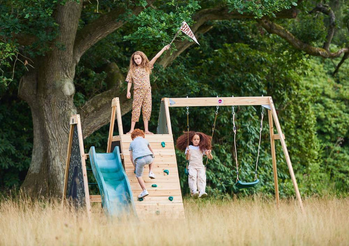 Plum Climbing Pyramid with Swings & Slide