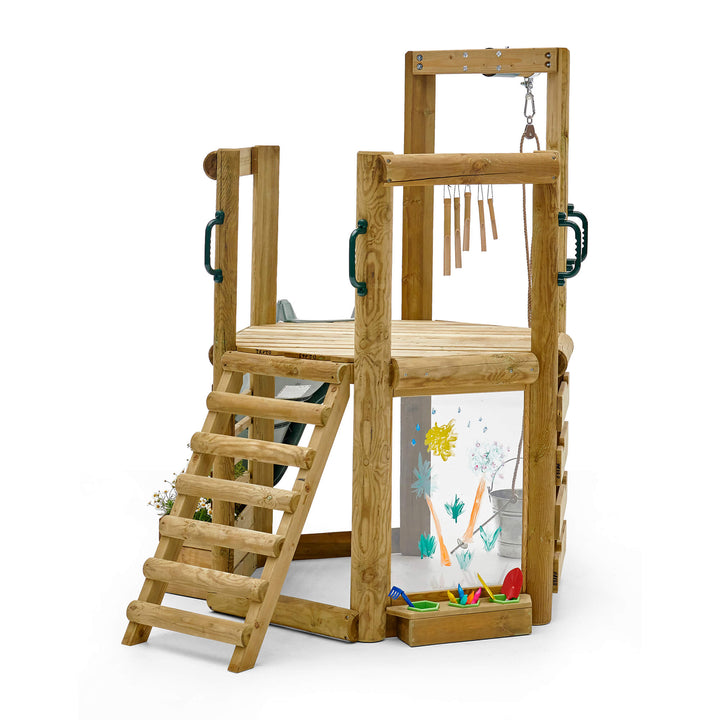 Plum Woodland Treehouse with Slide