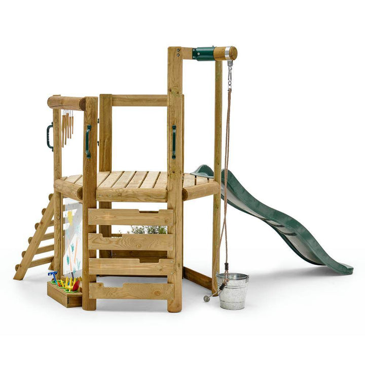 Plum Woodland Treehouse with Slide