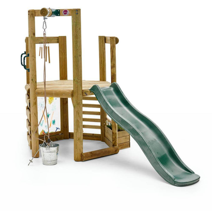 Plum Woodland Treehouse with Slide