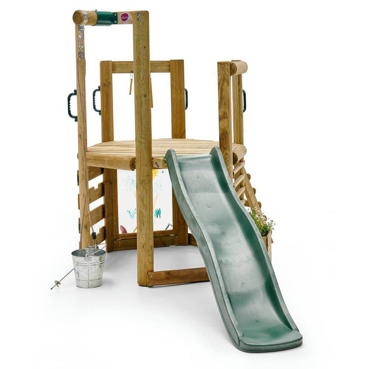 Plum Woodland Treehouse with Slide