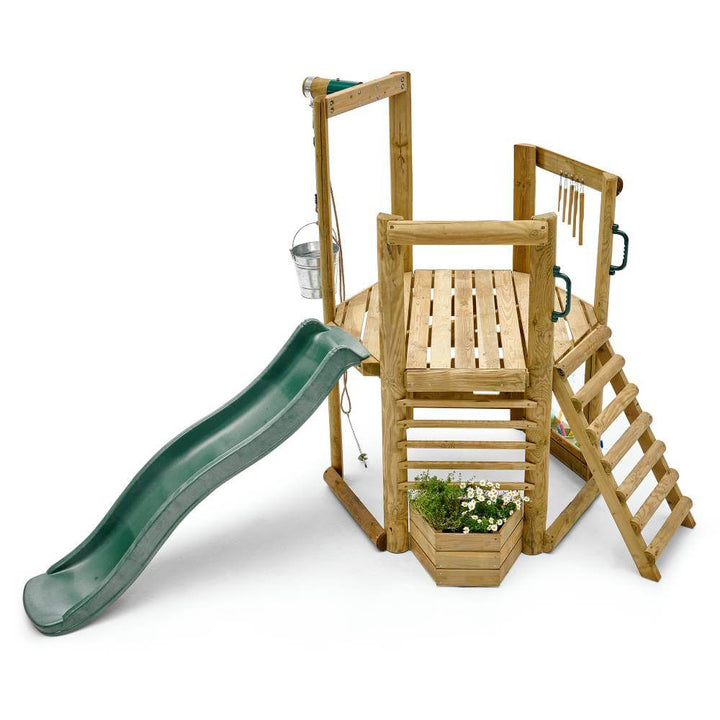 Plum Woodland Treehouse with Slide