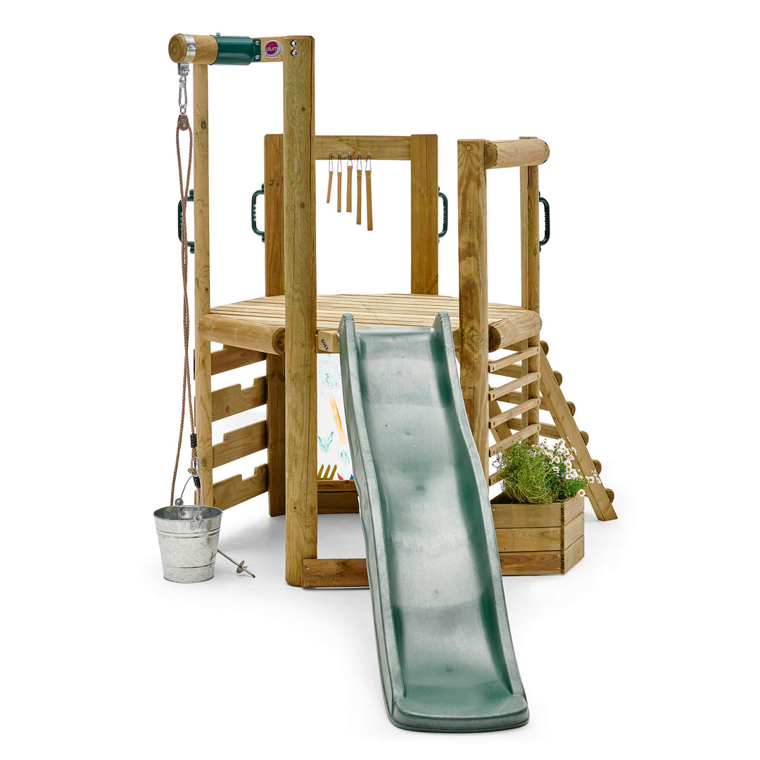 Plum Woodland Treehouse with Slide