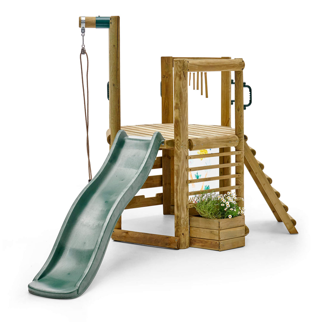 Plum Woodland Treehouse with Slide