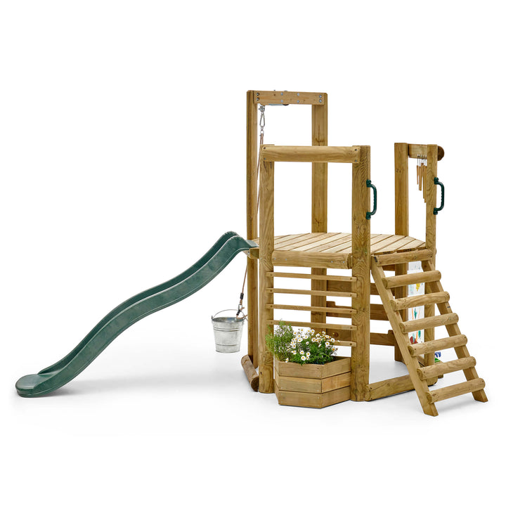 Plum Woodland Treehouse with Slide