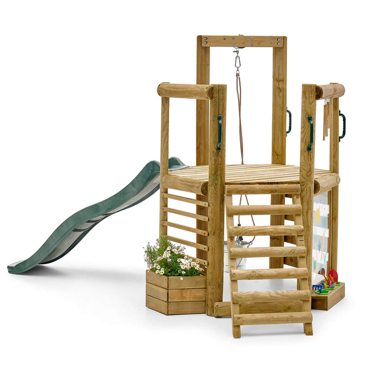 Plum Woodland Treehouse with Slide