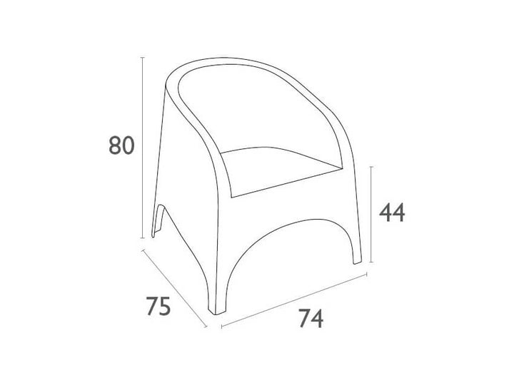 Aruba Tub Chair / Tequila Lounge Table 2 Seat Package