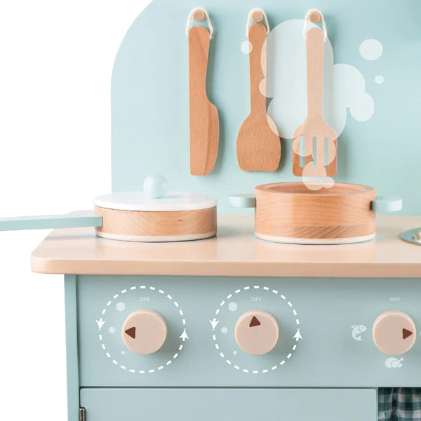 Blue Retro Play Kitchen by Classic World