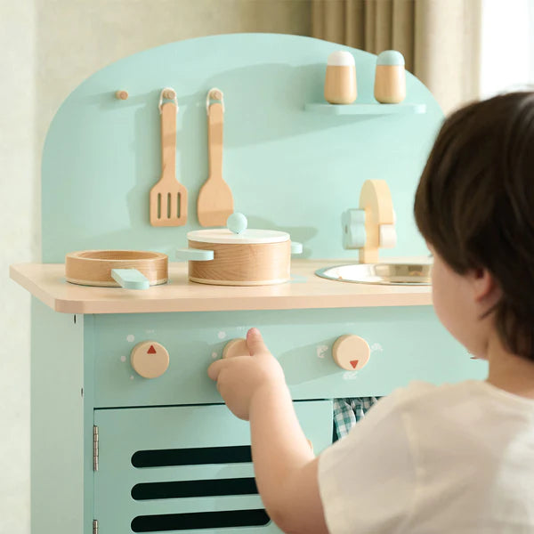 Blue Retro Play Kitchen by Classic World