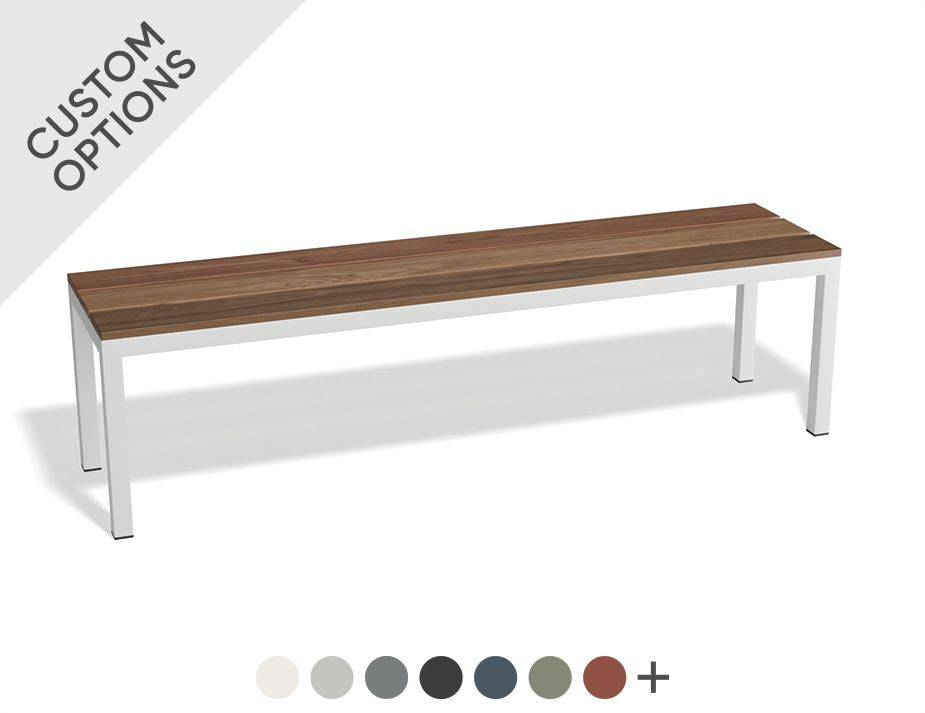 Level Cape Outdoor Bench Seat - Spotted Gum (Avail in 1300mm to 2700mm)