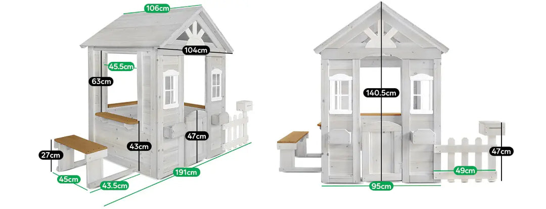 Kids Teddy V2 Cubby House White Lifespan Kids The Best Backyard