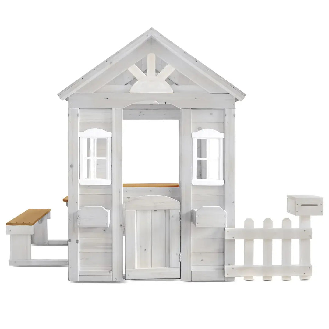 Kids Teddy V2 Cubby House White - Lifespan Kids