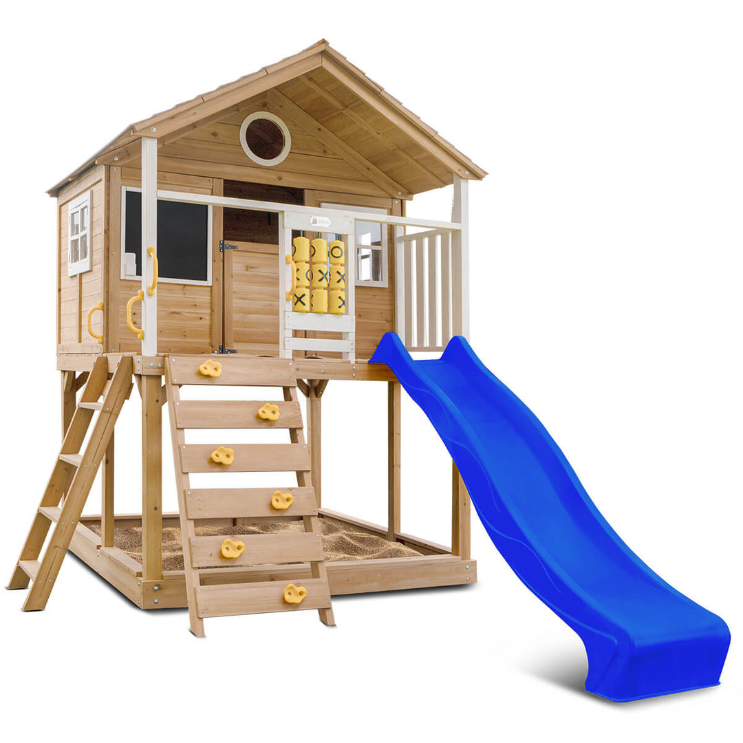 Warrigal Elevated Cubby House (with Green, Yellow or Blue Slide) - Lifespan Kids