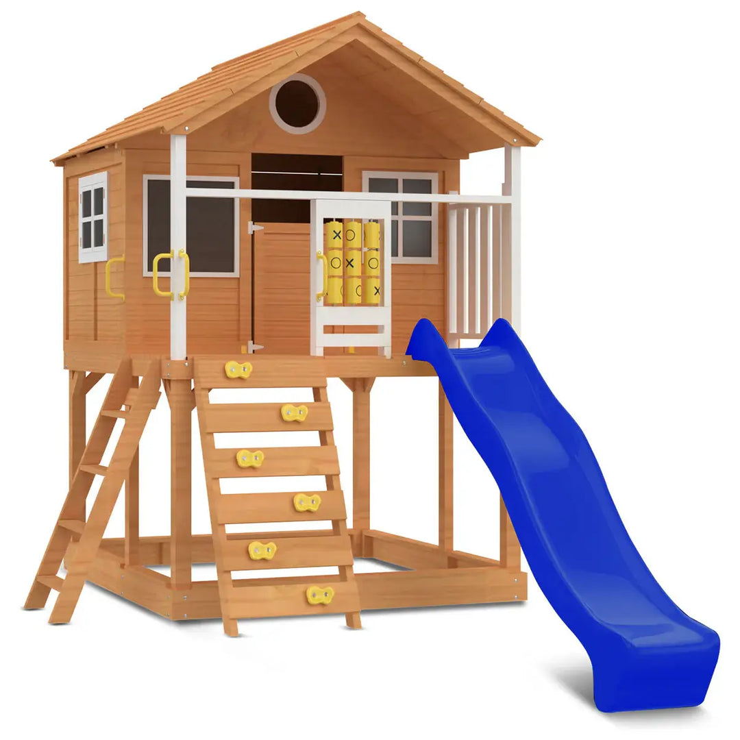 Warrigal Elevated Cubby House (with Green, Yellow or Blue Slide) - Lifespan Kids