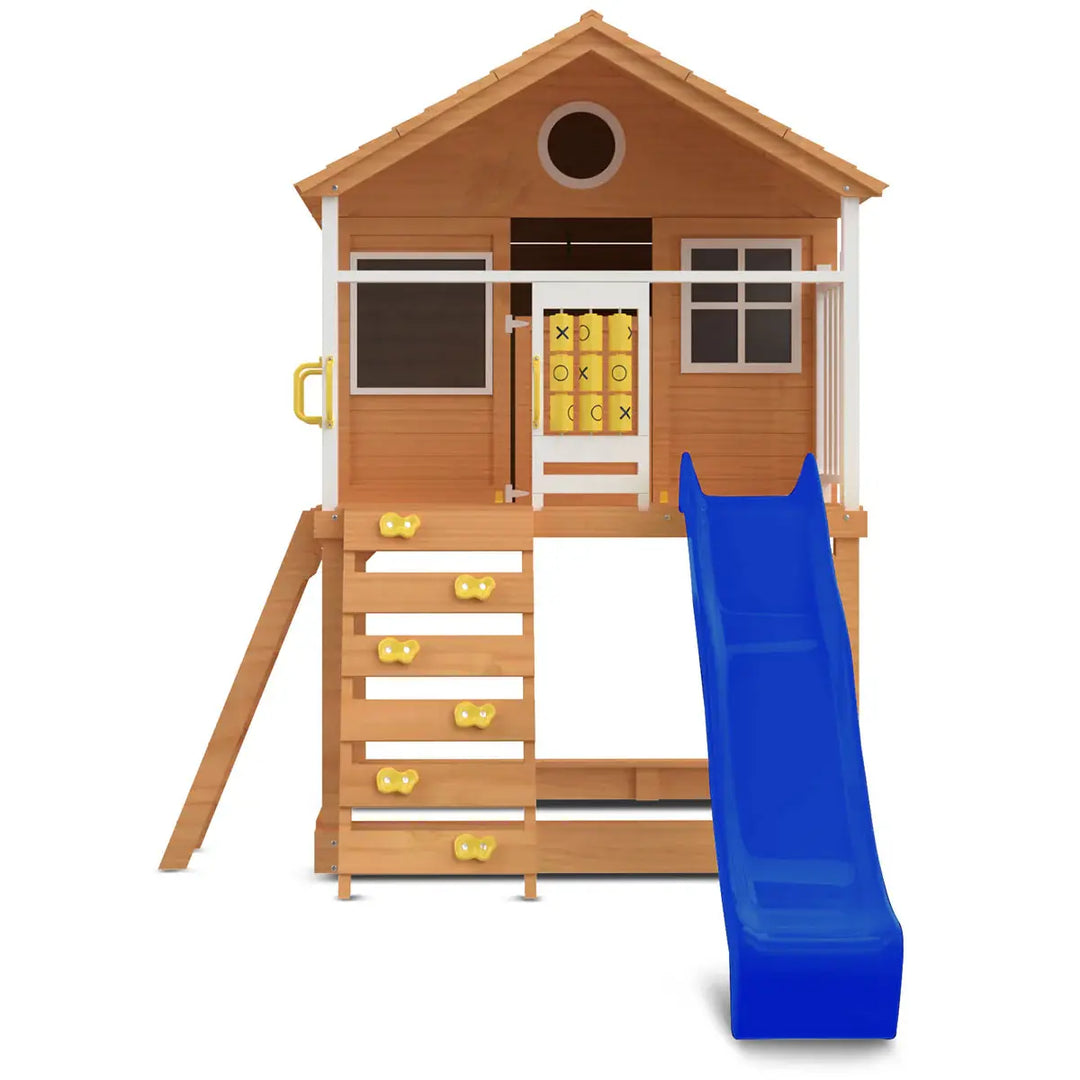 Warrigal Elevated Cubby House (with Green, Yellow or Blue Slide) - Lifespan Kids