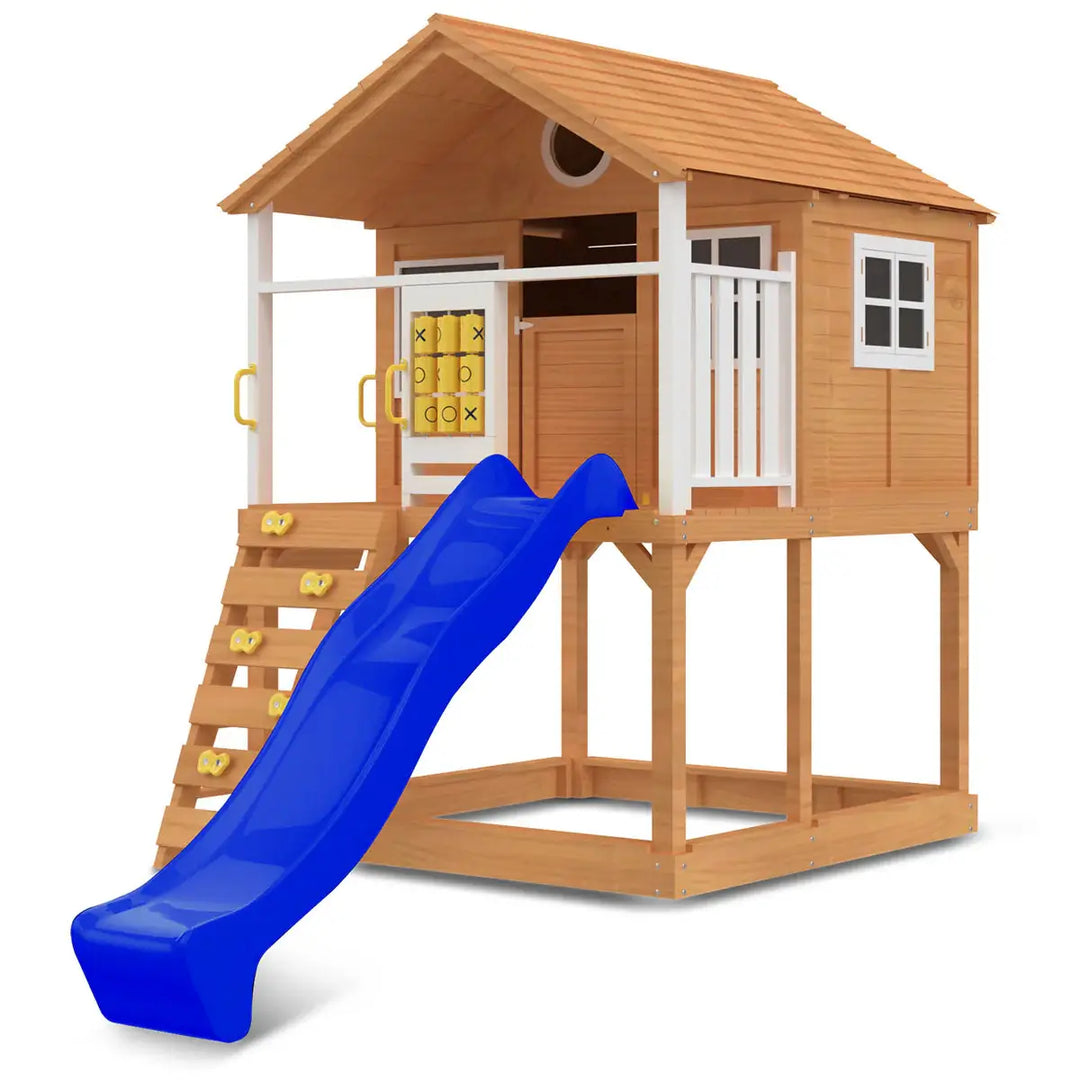 Warrigal Elevated Cubby House (with Green, Yellow or Blue Slide) - Lifespan Kids