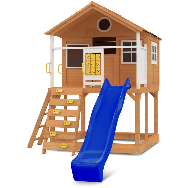 Warrigal Elevated Cubby House (with Green, Yellow or Blue Slide) - Lifespan Kids