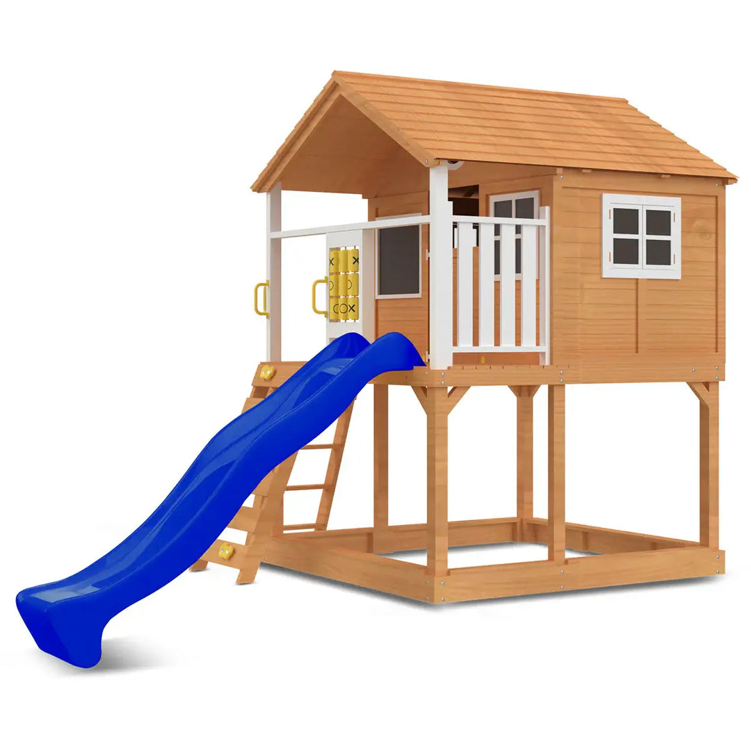 Warrigal Elevated Cubby House (with Green, Yellow or Blue Slide) - Lifespan Kids