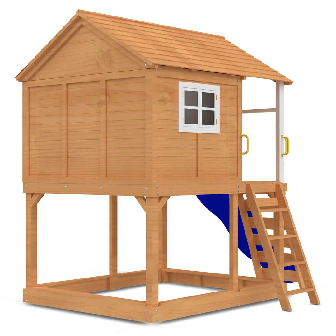 Warrigal Elevated Cubby House (with Green, Yellow or Blue Slide) - Lifespan Kids