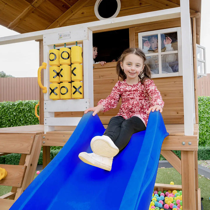 Warrigal Elevated Cubby House (with Green, Yellow or Blue Slide) - Lifespan Kids