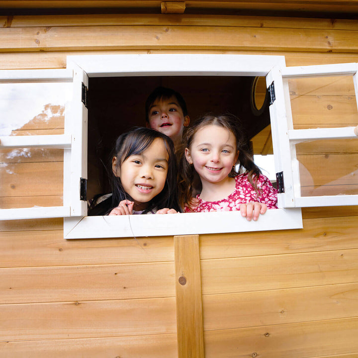 Warrigal Elevated Cubby House (with Green, Yellow or Blue Slide) - Lifespan Kids