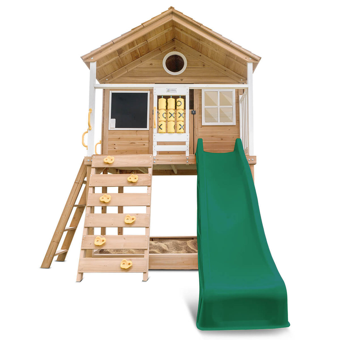 Lifespan Kids Warrigal Elevated Cubby House (with Green, Yellow or Blue Slide) 