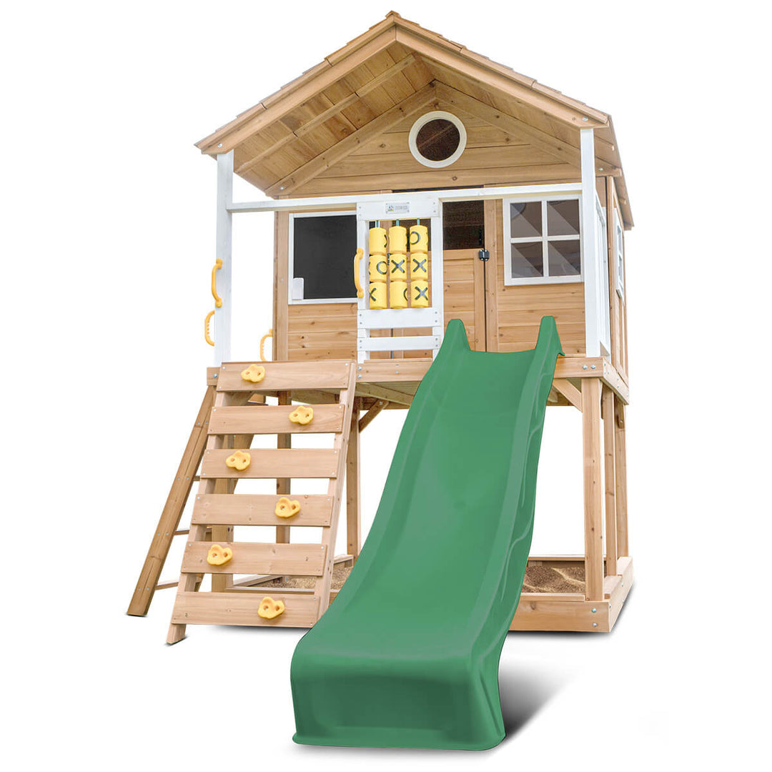 Warrigal Elevated Cubby House (with Green, Yellow or Blue Slide) - Lifespan Kids