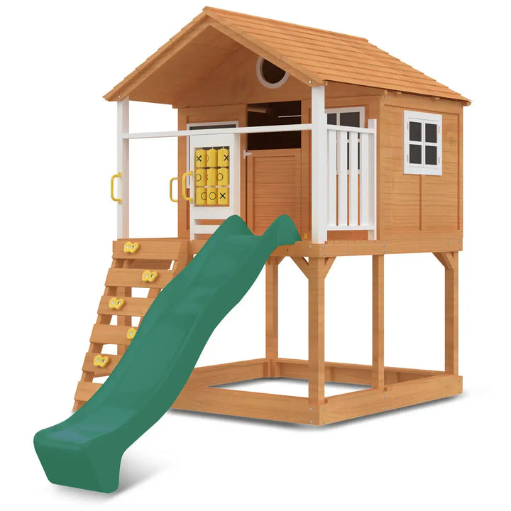 Warrigal Elevated Cubby House (with Green, Yellow or Blue Slide) - Lifespan Kids