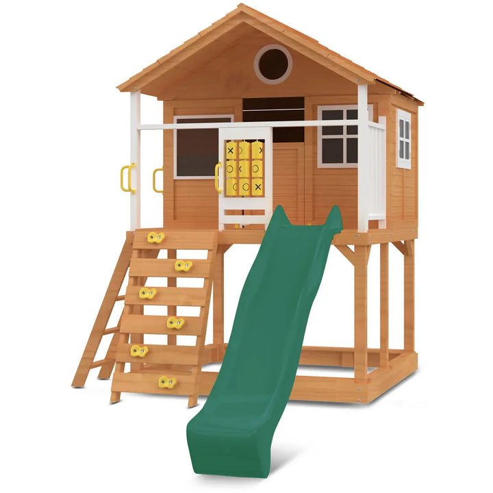 Warrigal Elevated Cubby House (with Green, Yellow or Blue Slide) - Lifespan Kids