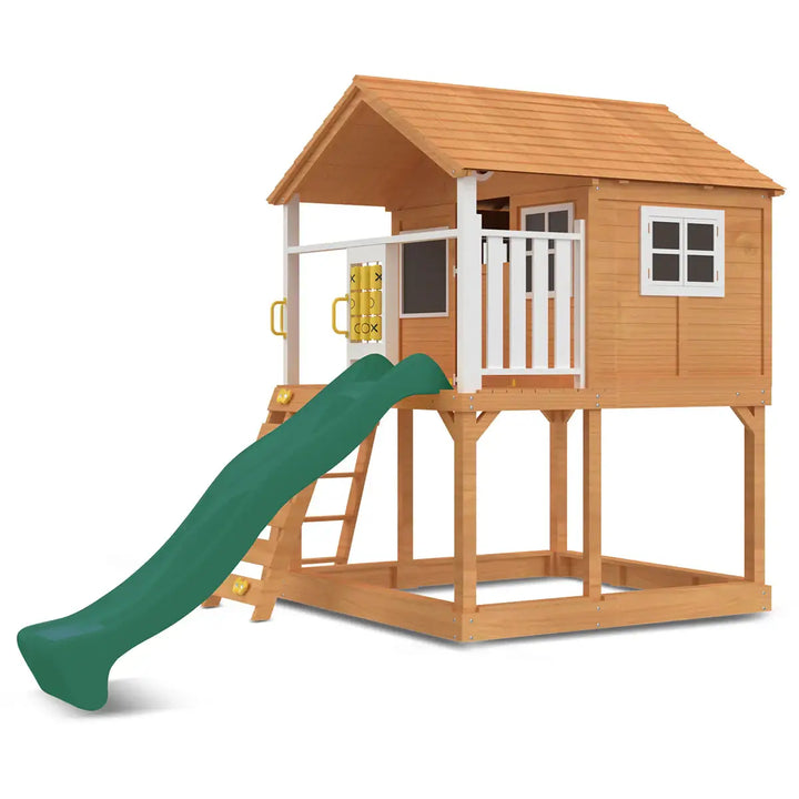 Warrigal Elevated Cubby House (with Green, Yellow or Blue Slide) - Lifespan Kids