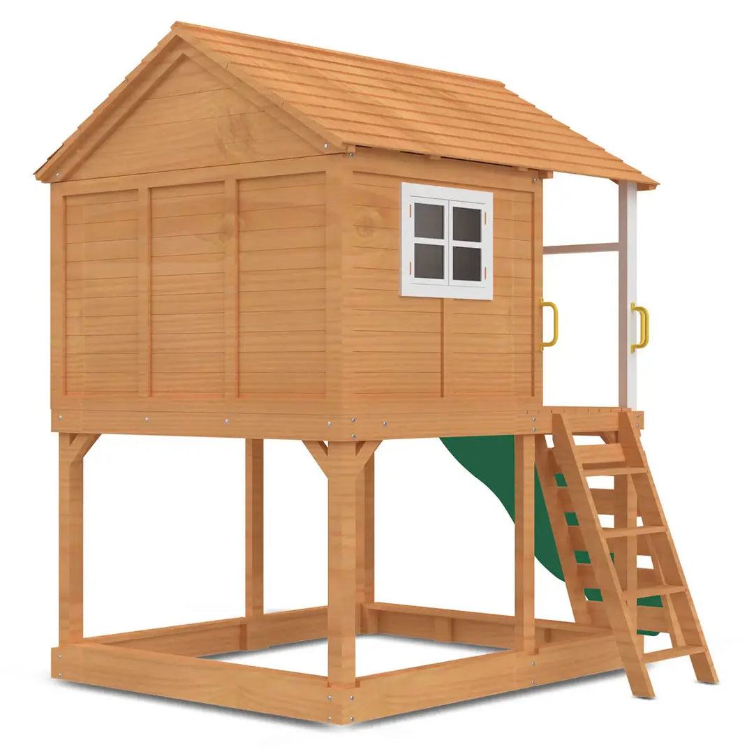 Warrigal Elevated Cubby House (with Green, Yellow or Blue Slide) - Lifespan Kids