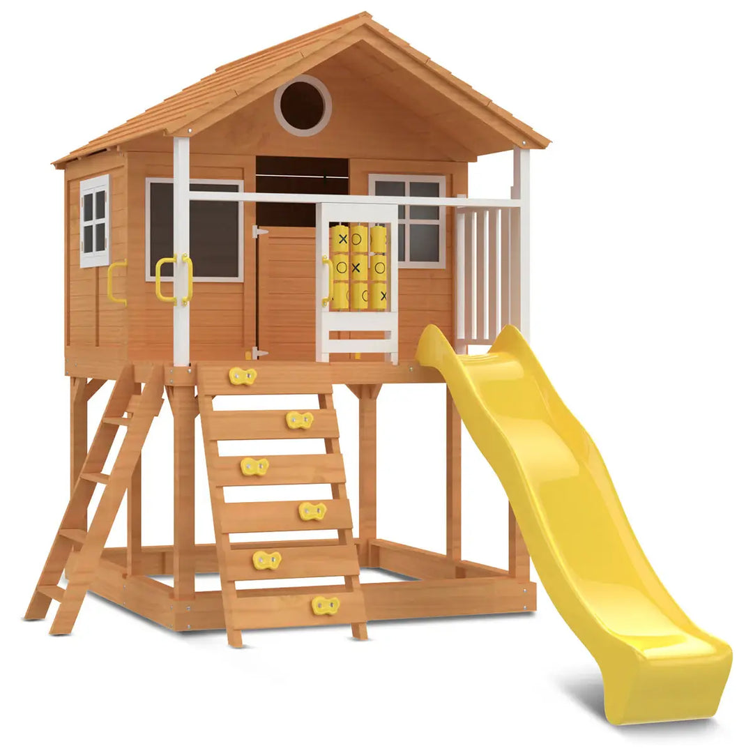 Warrigal Elevated Cubby House (with Green, Yellow or Blue Slide) - Lifespan Kids