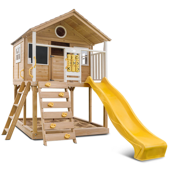 Warrigal Elevated Cubby House (with Green, Yellow or Blue Slide) - Lifespan Kids