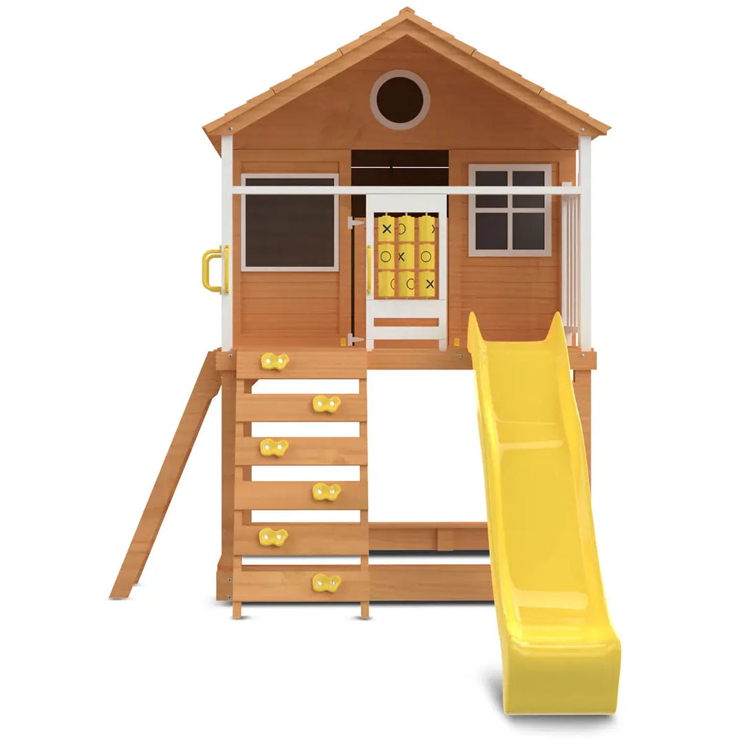 Warrigal Elevated Cubby House (with Green, Yellow or Blue Slide) - Lifespan Kids