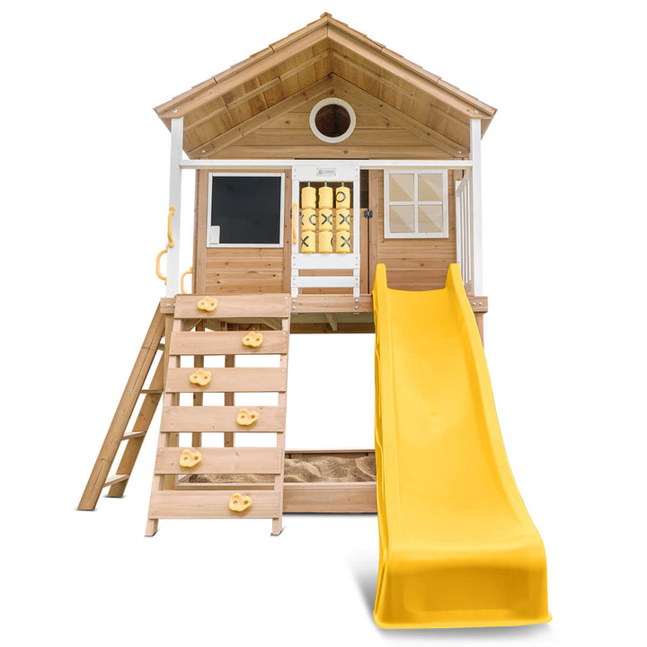 Warrigal Elevated Cubby House (with Green, Yellow or Blue Slide) - Lifespan Kids