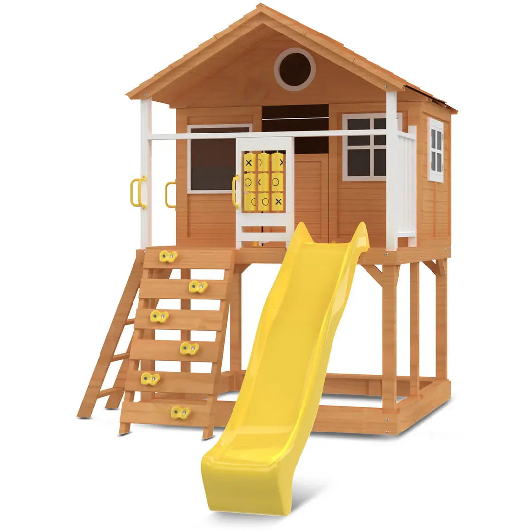 Warrigal Elevated Cubby House (with Green, Yellow or Blue Slide) - Lifespan Kids