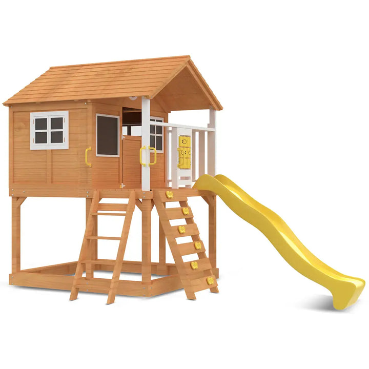 Warrigal Elevated Cubby House (with Green, Yellow or Blue Slide) - Lifespan Kids