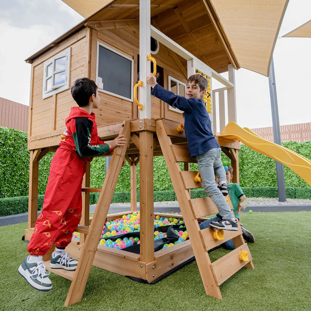 Warrigal Elevated Cubby House (with Green, Yellow or Blue Slide) - Lifespan Kids