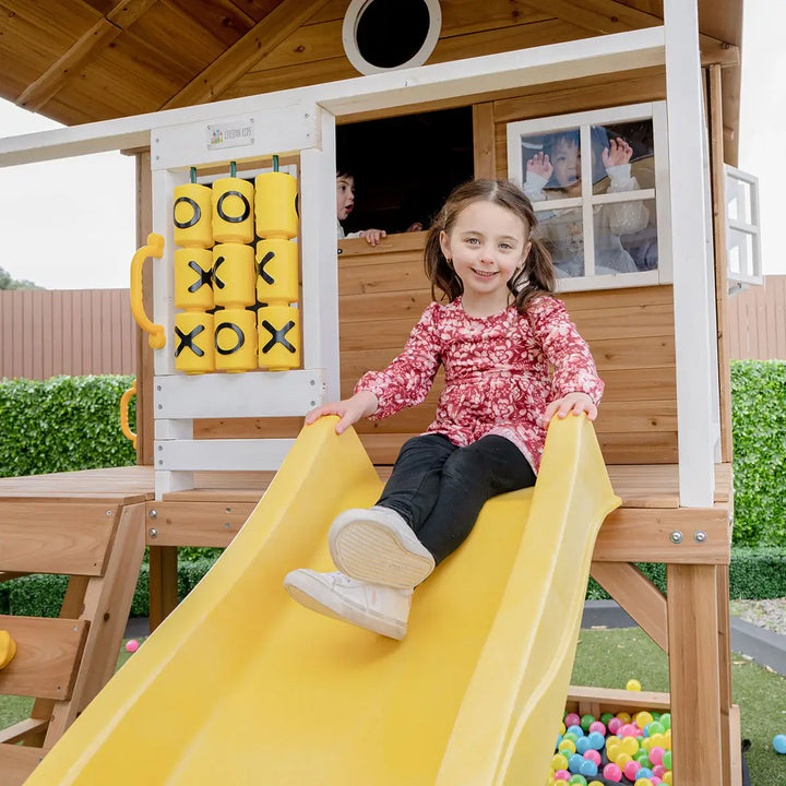 Warrigal Elevated Cubby House (with Green, Yellow or Blue Slide) - Lifespan Kids