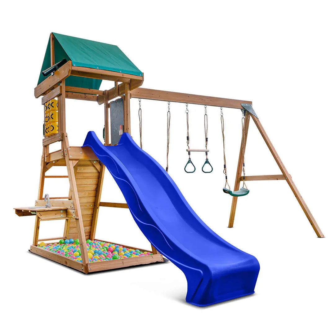 Birmingham Play Centre with Slide (Green, Blue or Yellow Slide) - Lifespan Kids