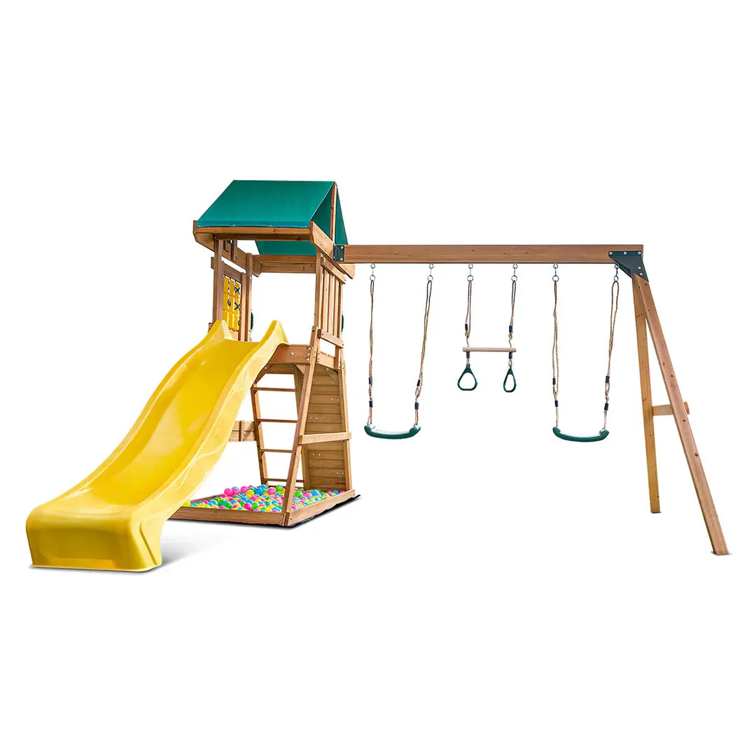 Birmingham Play Centre with Slide (Green, Blue or Yellow Slide) - Lifespan Kids